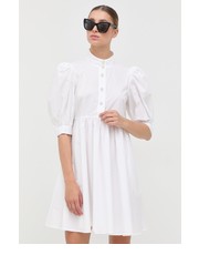 Sukienka sukienka bawełniana kolor biały mini rozkloszowana - Answear.com Custommade