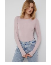 Bluzka Longsleeve damski kolor różowy - Answear.com Calvin Klein Jeans