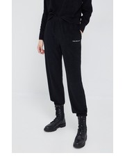 Spodnie spodnie dresowe damskie kolor czarny gładkie - Answear.com Calvin Klein Jeans