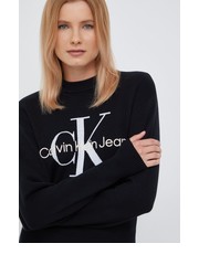 Sweter sweter bawełniany damski kolor czarny lekki - Answear.com Calvin Klein Jeans