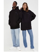 Bluza bluza kolor czarny z kapturem gładka - Answear.com Calvin Klein Jeans