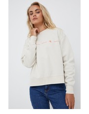 Bluza bluza damska kolor beżowy z nadrukiem - Answear.com Calvin Klein Jeans