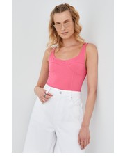 Top damski body damskie kolor różowy - Answear.com Calvin Klein Jeans