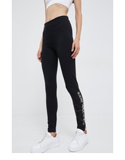 Legginsy legginsy damskie kolor czarny z nadrukiem - Answear.com Calvin Klein Jeans