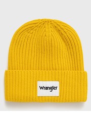 Czapka czapka kolor żółty z grubej dzianiny - Answear.com Wrangler