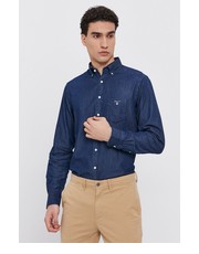 koszula męska - Koszula bawełniana jeansowa - Answear.com