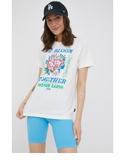 Bluzka t-shirt bawełniany kolor beżowy - Answear.com Vans