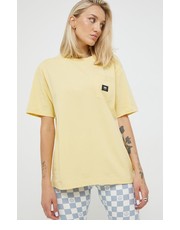 Bluzka t-shirt bawełniany kolor żółty - Answear.com Vans