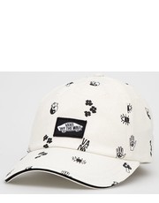 Czapka czapka bawełniana kolor beżowy wzorzysta - Answear.com Vans