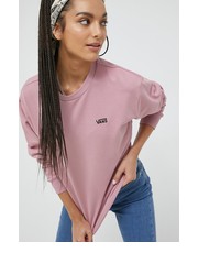 Bluza bluza bawełniana damska kolor różowy gładka - Answear.com Vans