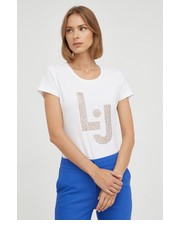 Bluzka t-shirt damski kolor biały - Answear.com Liu Jo