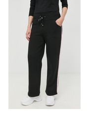 Spodnie spodnie dresowe damskie kolor czarny z aplikacją - Answear.com Liu Jo