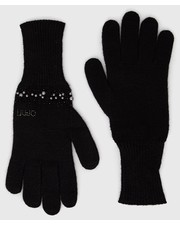 Rękawiczki rękawiczki damskie kolor czarny - Answear.com Liu Jo