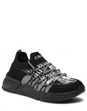Mokasyny męskie Sneakersy  - Kairhos Leisure Shoe 31Q9547 Bianco/Nero 15XG - eobuwie.pl Cmp
