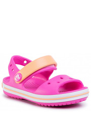 Sandały dziecięce Sandały  - Crocband Sandal Kids 12856 Electric  Pink/Cantaloupe - eobuwie.pl Crocs
