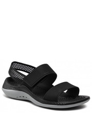 Sandały Sandały  - Literide 360 Sandal W 206711 Black/Light Grey - eobuwie.pl Crocs