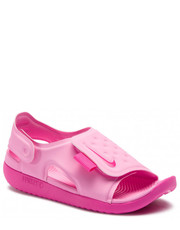 Sandały dziecięce Sandały  - Sunray Adjust 5 (GS/PS) AJ9076 601 Psychic Pink/Laser Fuchsia - eobuwie.pl Nike