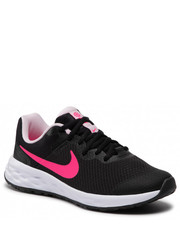 Sneakersy Buty  - Revolution 6 Nn (GS) DD1096 007 Black/Hyper Pink/Pink Foam - eobuwie.pl Nike