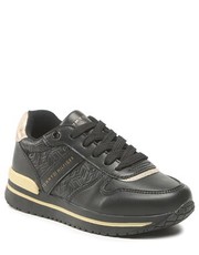 Półbuty dziecięce Sneakersy  - Low Cut Lce-Up Sneaker T3A9-32349-1355 M Black/Platinum X208 - eobuwie.pl Tommy Hilfiger