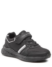 Półbuty dziecięce Sneakersy  - Low Cut Lace-Up/Velcro Sneaker T3B9-32499-1443 M Black 999 - eobuwie.pl Tommy Hilfiger