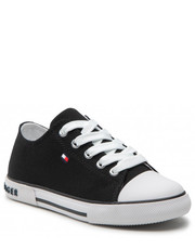 Trampki dziecięce Trampki  - Low Cut Lace-Up Sneaker T3X4-32207-0890 M Black 999 - eobuwie.pl Tommy Hilfiger