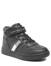 Trzewiki dziecięce Sneakersy  - High Top Lace-Up T3B9-32476-1351 S Black 999 - eobuwie.pl Tommy Hilfiger