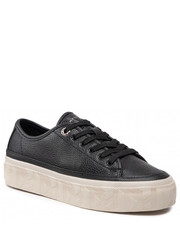 Sneakersy Sneakersy  - Essential Th Leather Sneaker FW0FW06556 Black BDS - eobuwie.pl Tommy Hilfiger