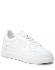 Sneakersy Sneakersy  - Th Signature Leather Sneaker FW0FW06665 White YBR - eobuwie.pl Tommy Hilfiger