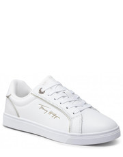Sneakersy Sneakersy  - Signature Piping Sneaker FW0FW06869 White/Gold 0K6 - eobuwie.pl Tommy Hilfiger