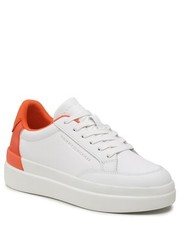 Sneakersy Sneakersy  - Feminine Sneaker With Color Pop FW0FW06896 White/Earth Orange 0K9 - eobuwie.pl Tommy Hilfiger