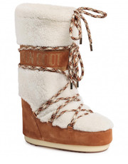Śniegowce Śniegowce  - Shearling 14026100001 Whisky/Off White - eobuwie.pl Moon Boot