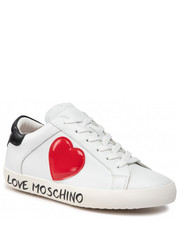 Sneakersy Sneakersy  - JA15162G1FIA110A Bianco/Nero - eobuwie.pl Love Moschino