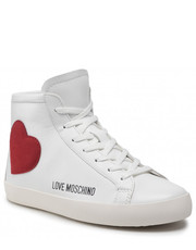 Sneakersy Sneakersy  - JA15412G1EI4410A Vit.Bia/Cr.Ghi/Rss - eobuwie.pl Love Moschino