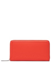 Portfel Duży Portfel Damski - Minimal Hardware Z/A Wallet Lg K60K609919 Deep Orange SNX - eobuwie.pl Calvin Klein 