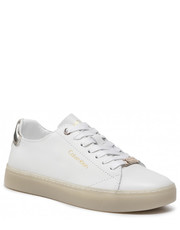 Sneakersy Sneakersy - Cupsole Unlined Lace Up-Lth HW0HW01055 Ck White YAF - eobuwie.pl Calvin Klein 