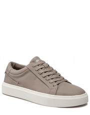 Sneakersy Sneakersy - Low Top Lace Up Lth HM0HM00742 Shadow Beige AF5 - eobuwie.pl Calvin Klein 