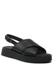 Sandały Sandały - Flatform Sandal Hf HW0HW01139 Ck Black BAX - eobuwie.pl Calvin Klein 