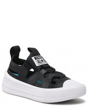 Sandały dziecięce Sandały  - Ultra Sandal Slip A01217C Black/Black/White - eobuwie.pl Converse