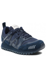 Mokasyny męskie Sneakersy  - X4X555 XM996 Q847 Blue/Blue/Blue/Blue - eobuwie.pl Emporio Armani