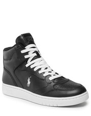 Półbuty męskie Sneakersy  - Polo Crt High 809877680002 Black - eobuwie.pl Polo Ralph Lauren