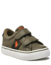 Sneakersy dziecięce Sneakersy  - Sayer Ez RF103756 M Olive/Camo/Orange - eobuwie.pl Polo Ralph Lauren