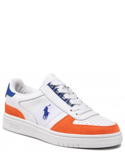 Półbuty Sneakersy  - Polo Crt PP 809860888002 White/Sailing Orange/Hrtg Ryl - eobuwie.pl Polo Ralph Lauren