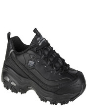 Sneakersy Sneakersy  -  DLites - Fresh Start 11931/BBK Black Leather/ Mesh/ Charcoal Trim - eobuwie.pl Skechers