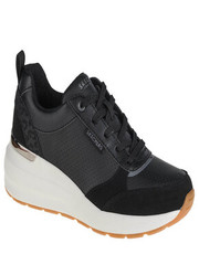 Sneakersy Sneakersy  - Subtle Spots 155616/BLK Black Dura Leather/Black Leopard Trim - eobuwie.pl Skechers