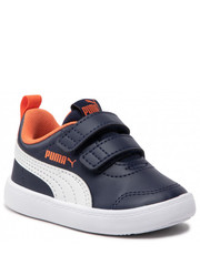 Półbuty dziecięce Sneakersy  - Courtflex V2 V Inf 371544 26 Peacoat/ White - eobuwie.pl Puma