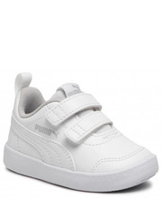 Półbuty dziecięce Sneakersy  - Courtflex V2 V Inf 371544 04  White/Gray Violet - eobuwie.pl Puma