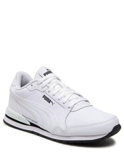 Mokasyny męskie Sneakersy  - ST Runner V3 L 384855 01 White/ White/ Black - eobuwie.pl Puma