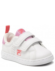 Półbuty dziecięce Sneakersy  - Crosscourt 2 Nt Velcro Tdl FFK0010.13043 White/Lilac Sachet - eobuwie.pl Fila