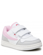 Półbuty dziecięce Sneakersy  - Arcade Velcro Kids FFK0043.13043 White/Lilac Sachet - eobuwie.pl Fila