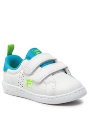 Półbuty dziecięce Sneakersy  - Crosscourt 2 Nt Velcro Tdl FFK0010.13150 White/Blue Jewel - eobuwie.pl Fila